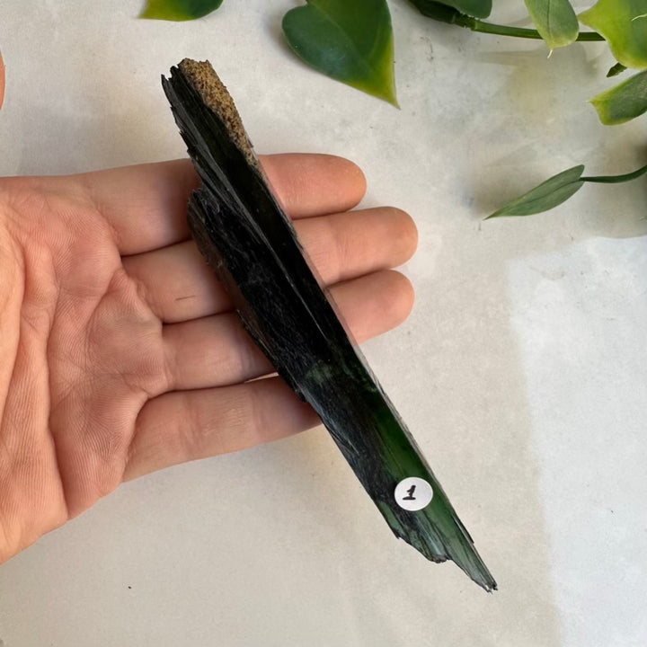 Natural Vivianite crystal for heart chakra healing