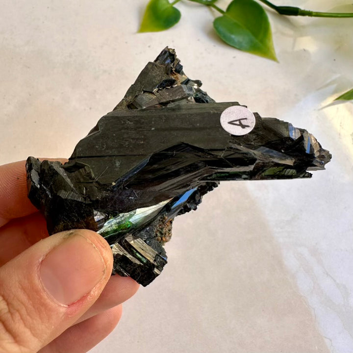 Vivianite mineral specimen – natural raw crystal cluster display piece