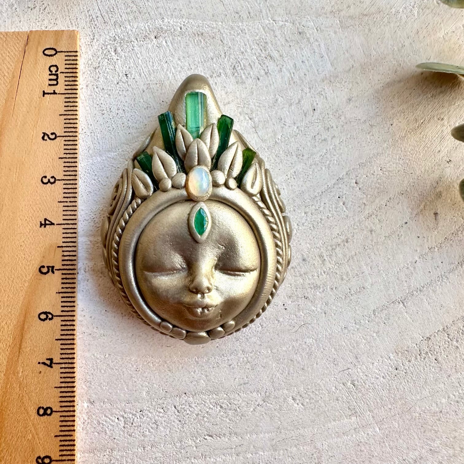 Handmade gemstone jewelry combining Green Tourmaline with colorful Ethiopian Opal and rich green Emerald.