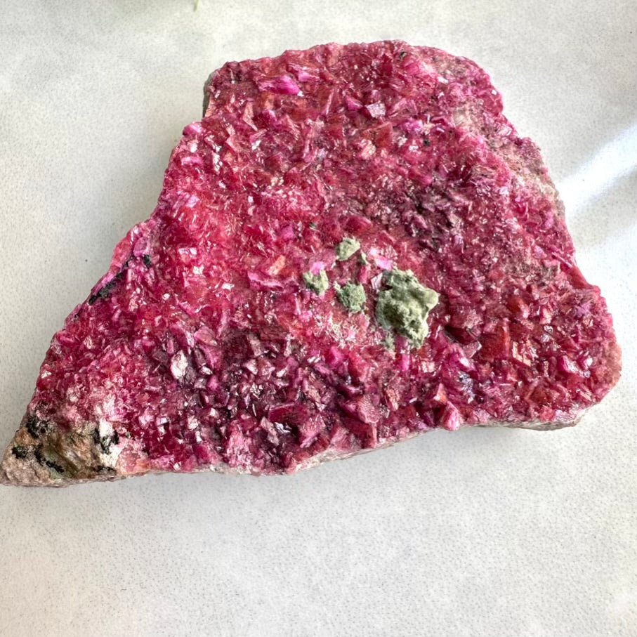 Cobalto Calcite Mineral Specimen – Natural Pink Calcite Rough Crystal Cluster for Love & Emotional Healing - FairyGardenGlow