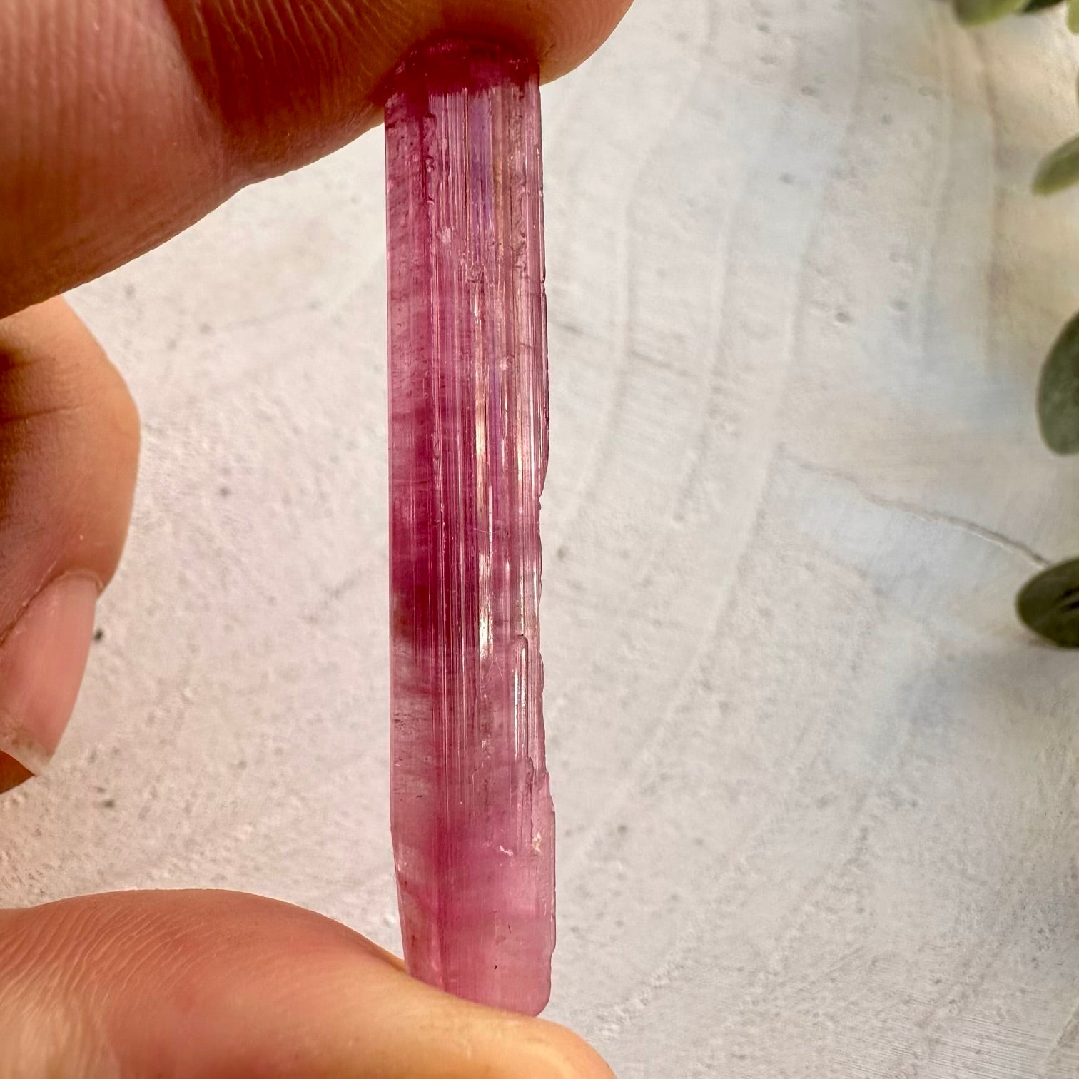 pink tourmaline crystal used for healing and meditation