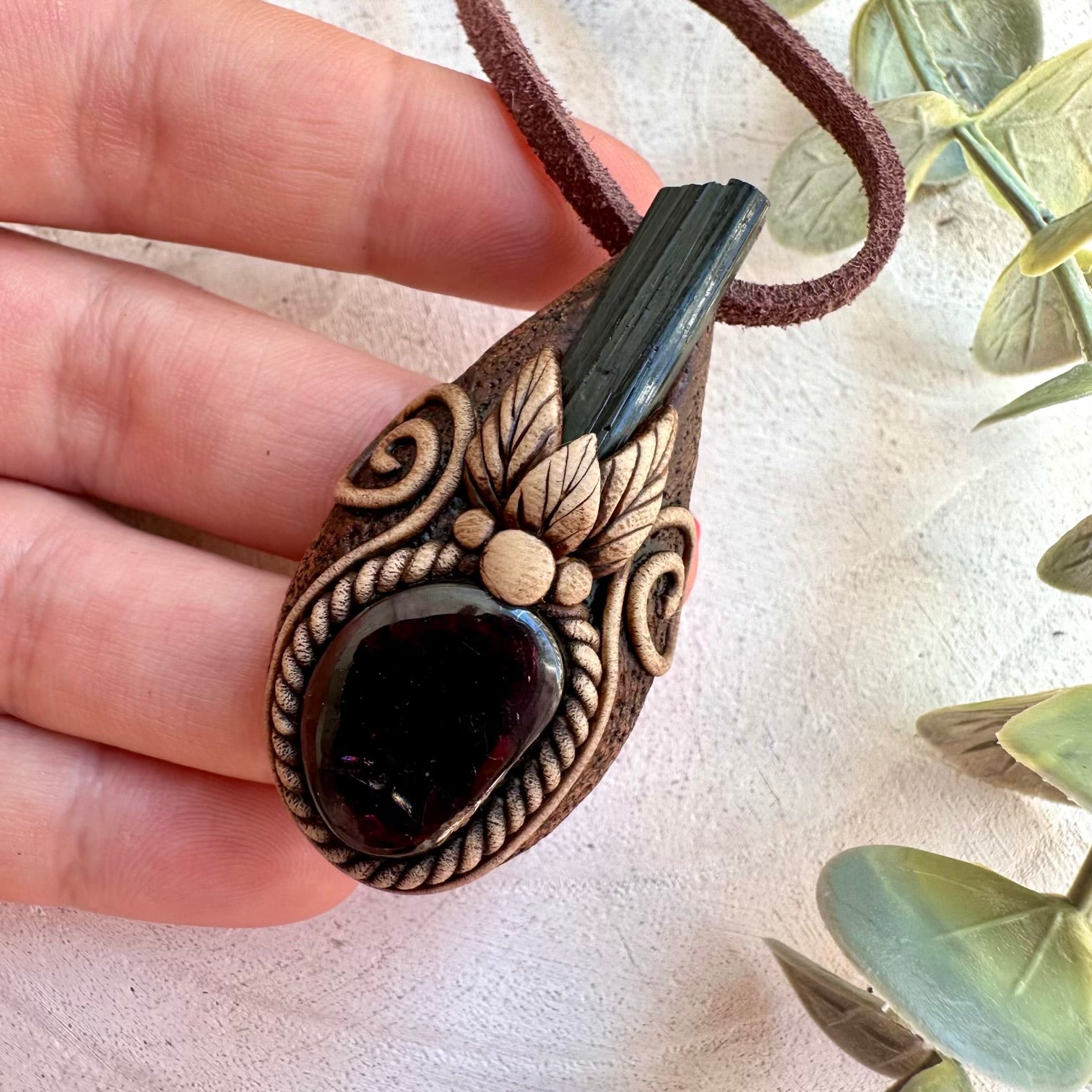 Handmade spiritual jewelry with grounding and energizing gemstones