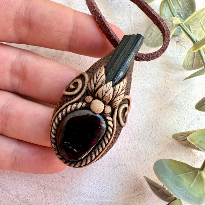 Handmade spiritual jewelry with grounding and energizing gemstones