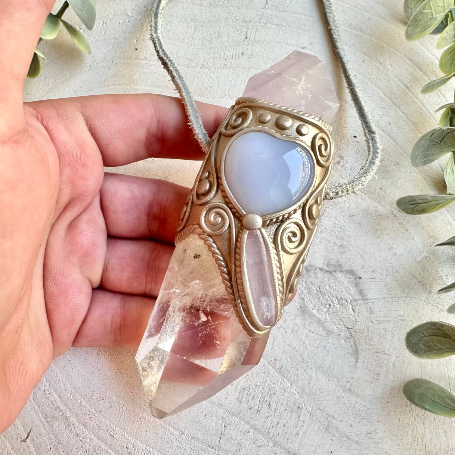 Spiritual energy wand for emotional healing and divine feminine alignment