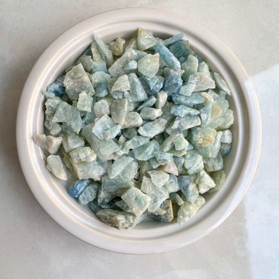 Raw Aquamarine Lot – Natural Aquamarine Stones, Calming Healing Crystals for Peace & Clarity - FairyGardenGlow