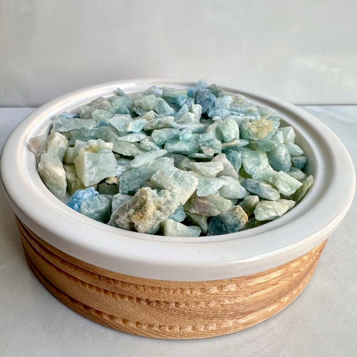 Raw Aquamarine Lot – Natural Aquamarine Stones, Calming Healing Crystals for Peace & Clarity - FairyGardenGlow