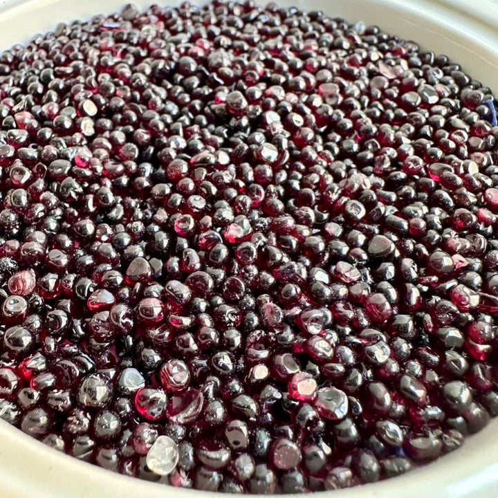 Red Garnet Chips – Natural Tiny Garnet Stones Lot, Healing Crystals for Passion & Strength - FairyGardenGlow