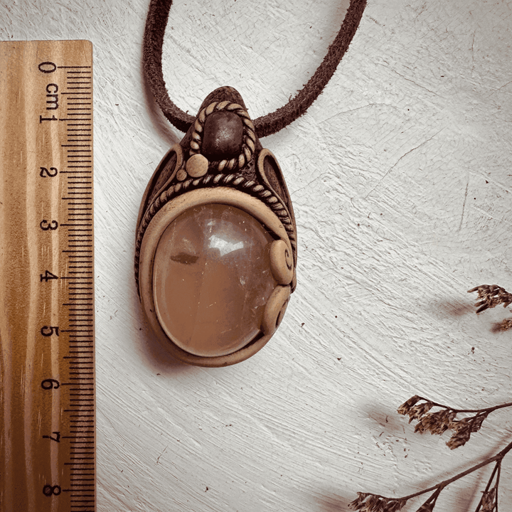 Rose Quartz and Ruby Necklace - FairyGardenGlow