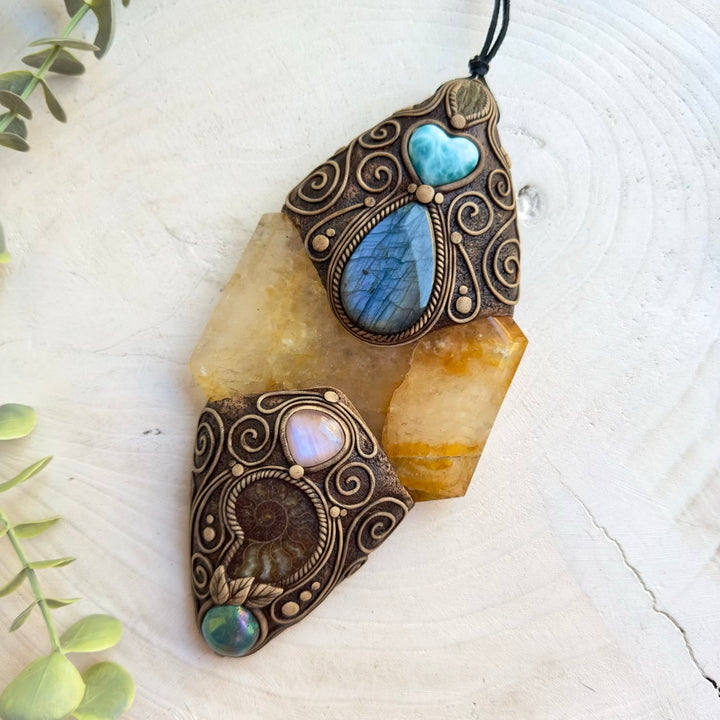 Luxury crystal wall hanging for meditation and sacred spaces