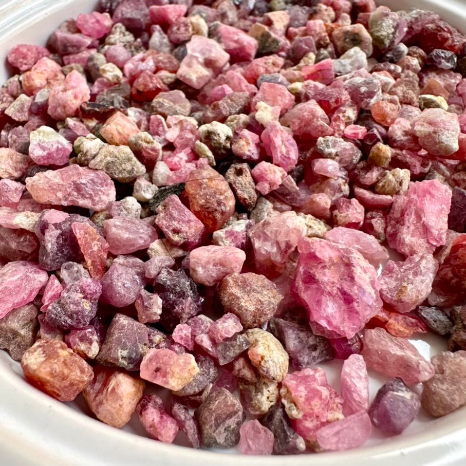 Raw Spinel Crystal Lot – Natural Spinel Gemstones from Tanzania, Rare Healing Stones for Strength & Protection - FairyGardenGlow
