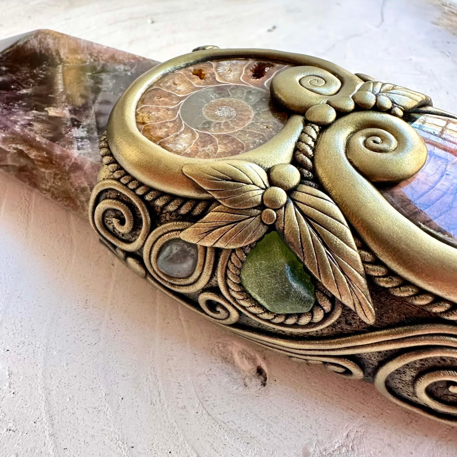 Natural gemstone energy tool crafted for meditation, intention setting and ritual work.