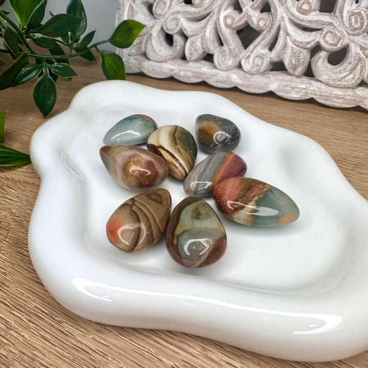Healing crystal with natural earthy formations