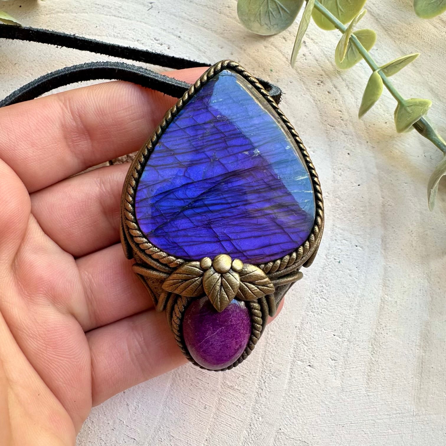 Crystal necklace designed for deep emotional release and healing