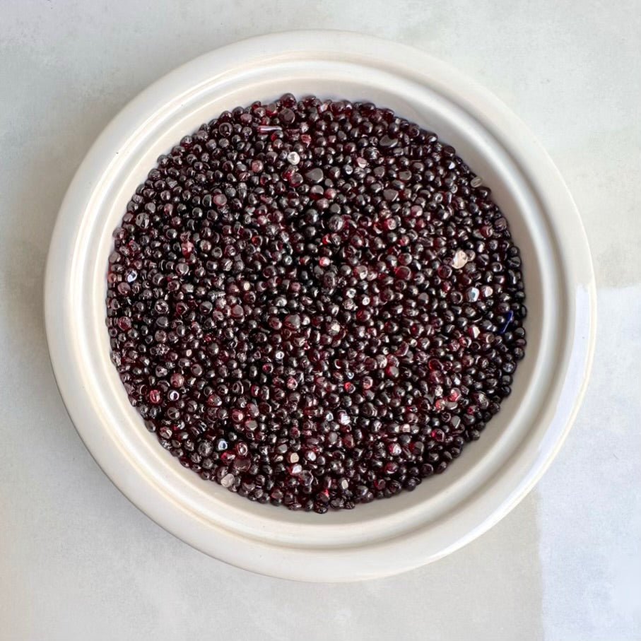 Red Garnet Chips – Natural Tiny Garnet Stones Lot, Healing Crystals for Passion & Strength - FairyGardenGlow