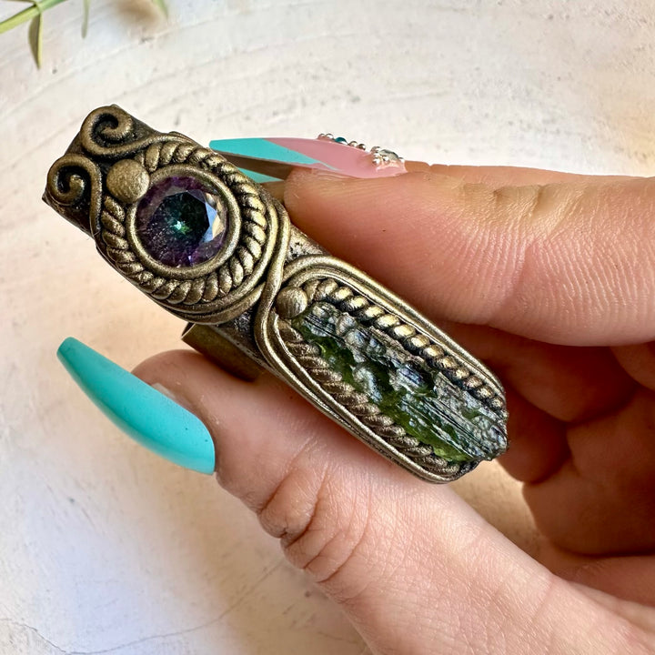 Handmade talisman ring for transformation and spiritual awakening