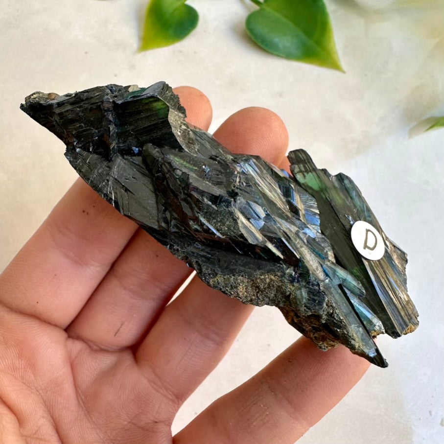 Vivianite crystal – raw cluster mineral for display and study