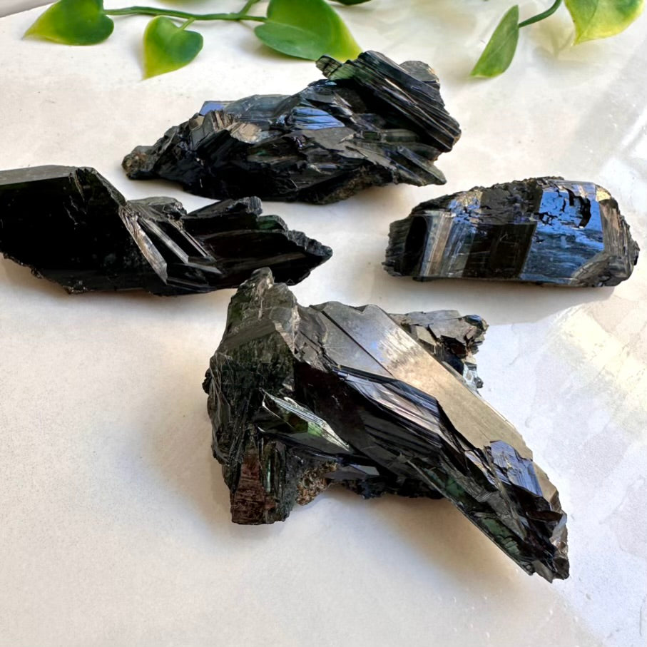 Vivianite crystal cluster – raw natural mineral specimen for collectors