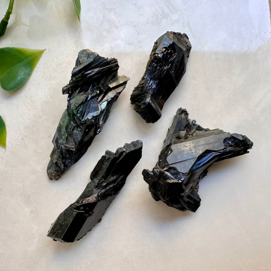 Green Vivianite crystal specimen heart chakra stone