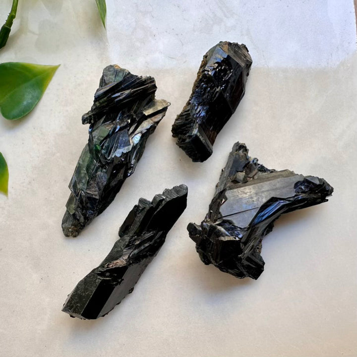 Green Vivianite crystal specimen heart chakra stone